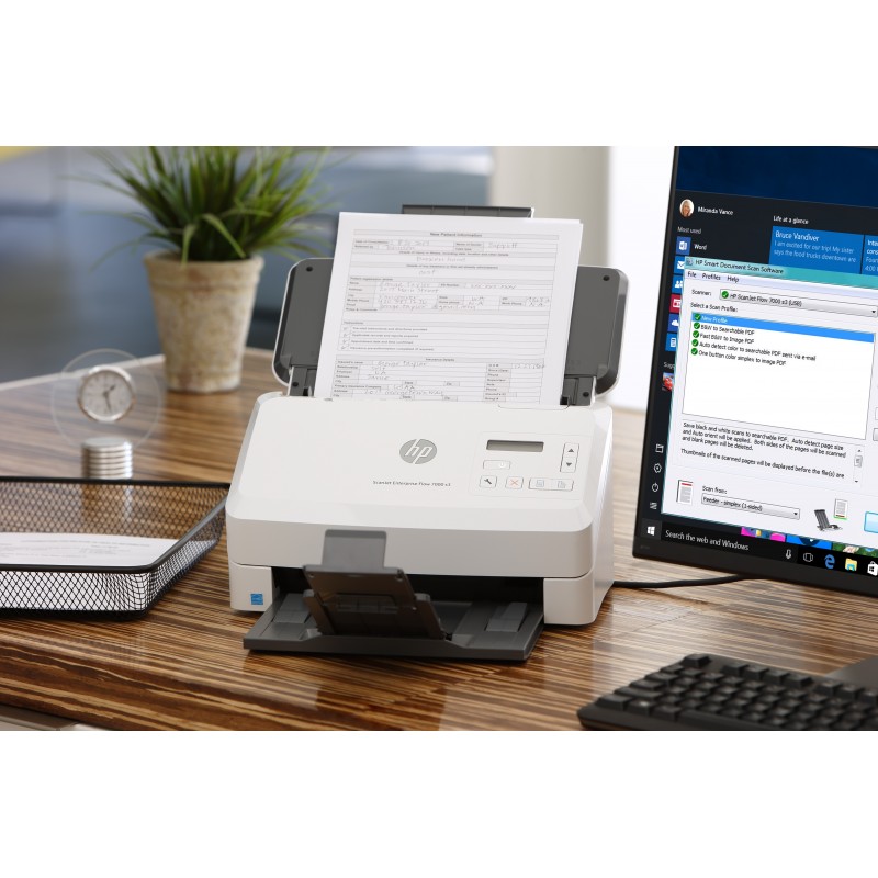 SCANNER SCANJET HP MONO 7000 S3 SFP ENTERPRISE A4 (75 PPM) ADF USB